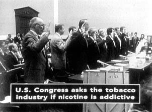 lying about tobacco use Tobacco War: 